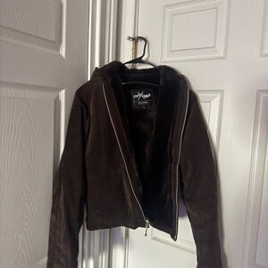 Maxima Dark Brown Leather Jacket